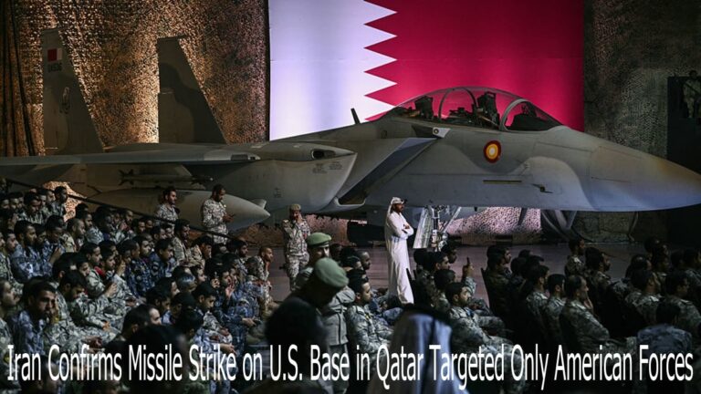 Iran Confirms Missile Strike on U.S. Base in Qatar