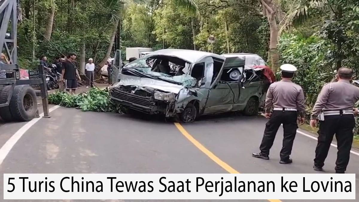 5 Turis China Tewas Saat Perjalanan ke Lovina